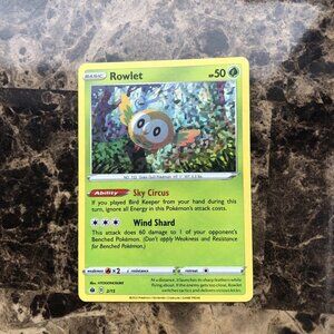 Rowlet 2/15- Confetti Holo Pokemon Card TCG McDonald’s Happy Meal 2022